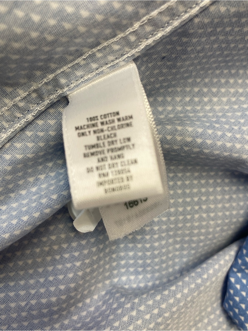 Bonobos Men's Tailored Slim Fit Shirt 16.5/33 Blue Microprint Wrinkle Free - Picture 11 of 16